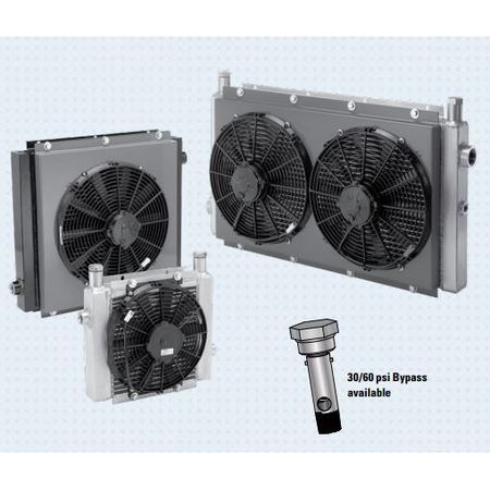 THERMAL TRANSFER Thermal Transferwith Fan 3-27 Gpm, 12 Volt Motor, Sae #12 Ports, 258325 258325